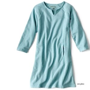 ORVIS Seafoam Green Casual Dress with Front Pockets size M